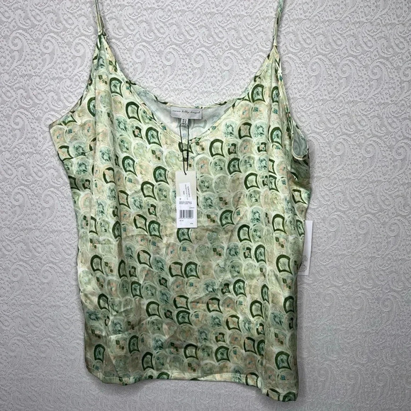Never Fully Dressed Green Marble Print Cami Top Women's Size 18 - Picture 2 of 12
